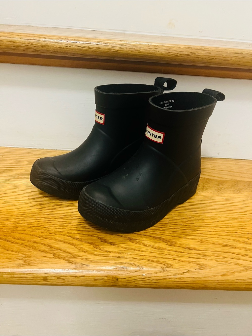 Kids Hunter Boots Black Waterproof Rain Boots 11 boys